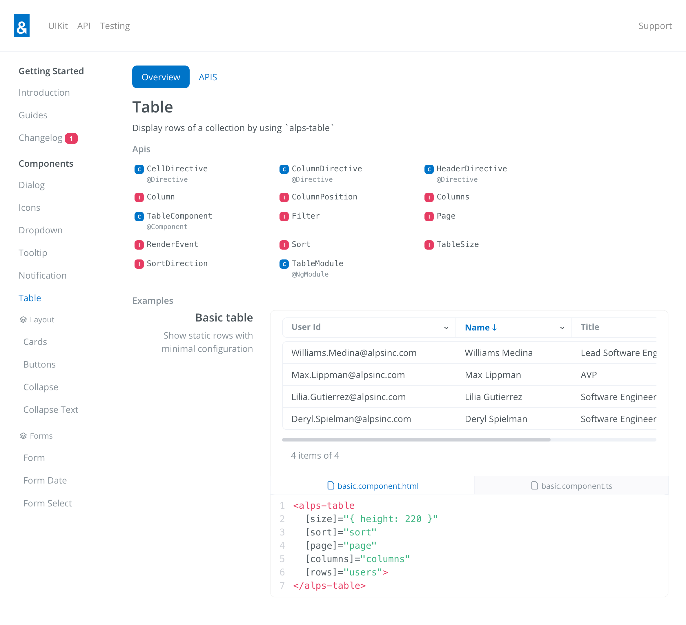 ALPS Framework screen 4